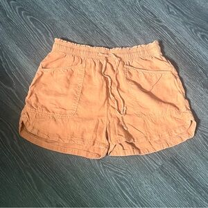 Nicole Miller Orange Cargo Shorts Relaxed Fit Size:Medium